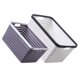 thumbnail image 4 of Cesta de almacenamiento de plástico de 2 pcs Organizador de canasta de baño Cesta de plástico de cocina, 4 of 5