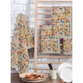 thumbnail image 2 of Boho Beige Flowers Kitchen Dish Towels for Drying Dishes Set of 2, Spring Abstract Watercolor Floral Leaf Waffle Weave Microfiber Hand Tea Bathroom Towels Quick Dry & Absorbent Towel 15.7x23.6, 2 of 7