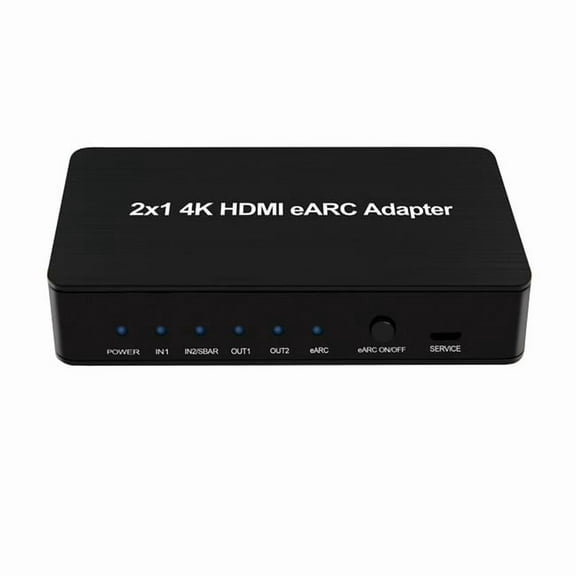 Bytecc HM2-201EARC 2 x 1 4K HDMI eARC Adapter, Black