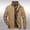 Khaki, variant on Munlar Moncler Men Jacket- Solid Long Sleeve Zipper Pocket Stand Collar Hooded Coats for Boys Christmas Winter Coat Clearance