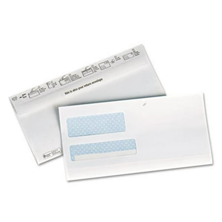 Quality Park 24530B ecoEnvelope Reusable Two-Way Double Window Envelope No. 9 1000-Bx
