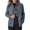 Blue, variant on Vedolay Top Womens Casual Open Front Long Sleeve Work Office Lapel Button Casual Jackets,Blue L