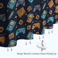 thumbnail image 6 of Retro Consoles Games Icons Blue Pattern Shower Curtain 72"x84" ,Bathroom Decorative Shower Curtains Set with 12 Hooks,Modern Waterproof Washable Shower Curtain, 6 of 6