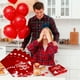thumbnail image 1 of Servilletas con estampado de corazones para San Valentín | Paquete de 20 servilletas desechables para cóctel de 16,5 x 16,5 cm | Artículos decorativos de papel para celebraciones románticas, 1 of 5