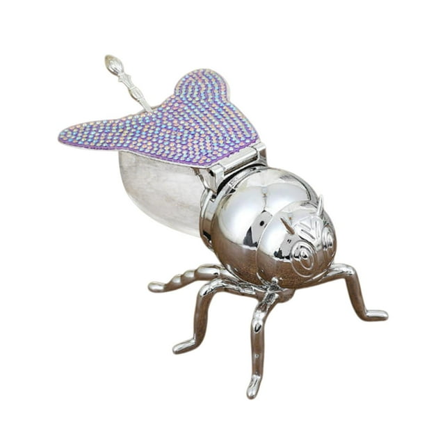 veasfak Pot à Abeille et Miel avec Cuillère Contenant à Condiments pour Table à Café Fêtes Souper Violet