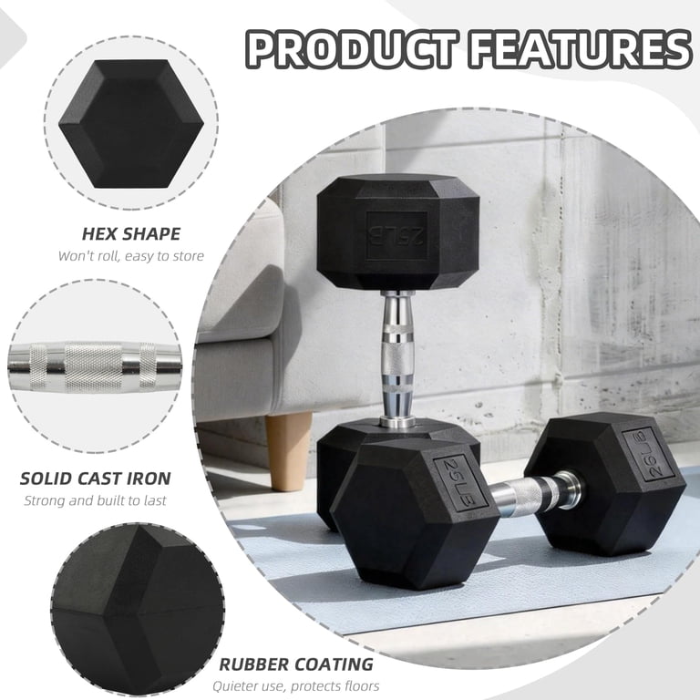 Signature Fitness A-Frame Dumbbell Rack with 25 lb Dumbbells photo 6