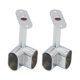 thumbnail image 1 of 80mm Wardrobe Rod Corner, Suitable for Wardrobe Cabinet Clothes Hanger, 2pcs, 1 of 2