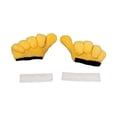 thumbnail image 2 of Quzzie 2 Pieces Helmet Sticker Finger Shape Bike Helmet Decorations Helmet Embellishments Cloth Material Removable Attachment Suitable for Skiing Biking Gift Like, 2 of 8