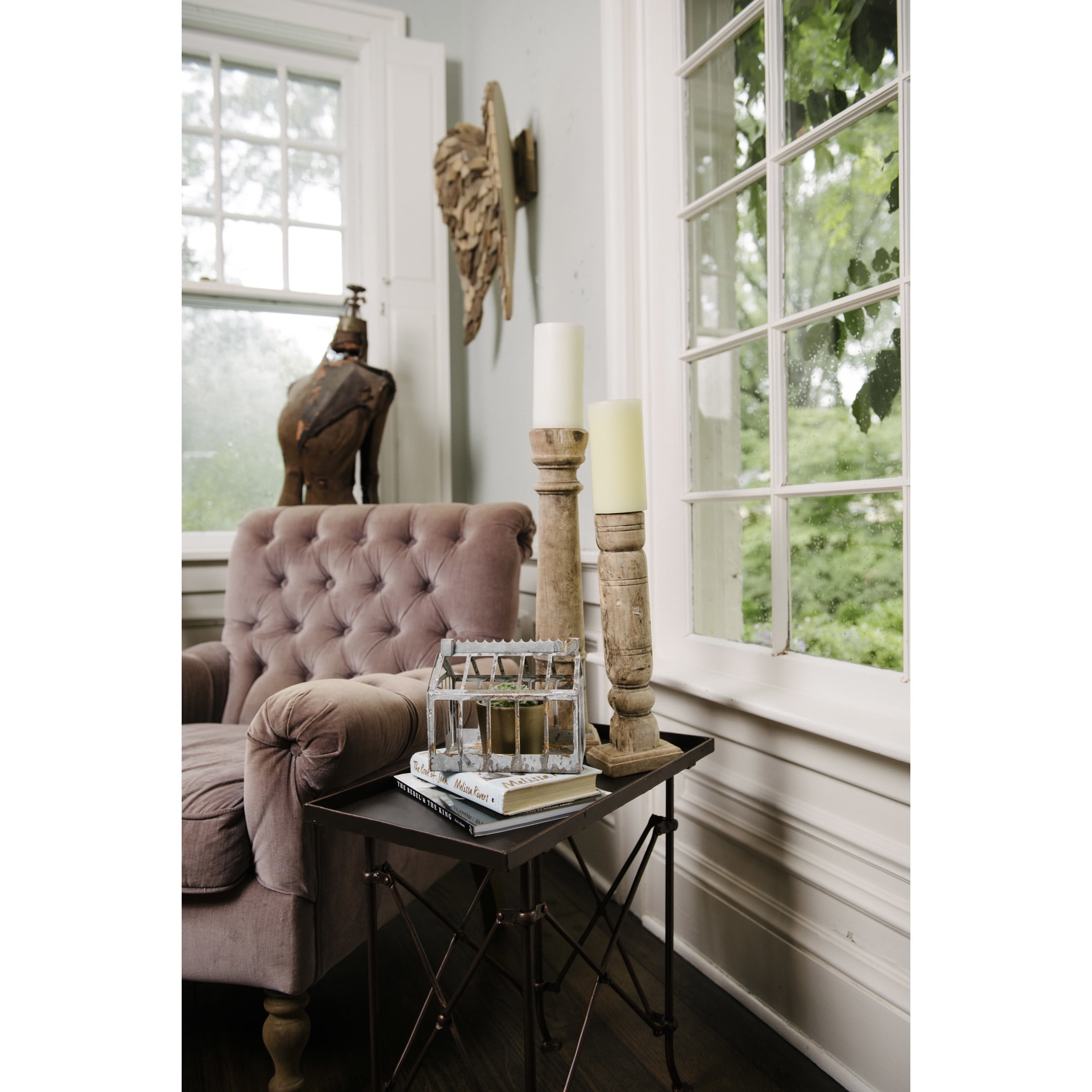 Creative Co-Op Driftwood Angel Wings Wall Decor, Brown
