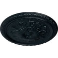 thumbnail image 3 of Ekena Millwork 18"OD x 1 3/8"P Richmond Ceiling Medallion (Fits Canopies up to 2 5/8"), Hand-Painted Night Shade, 3 of 5