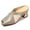 Gold, variant on Womens Block Heel Square Toe Mules Backless Cutout Mesh Heels Block Heel Breathable Dress Shoes for Club Cocktail Party Cocktail Party Formal Occasion
