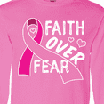 thumbnail image 4 of Inktastic Breast Cancer Awareness Faith over Fear Long Sleeve T-Shirt, 4 of 5
