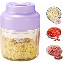 USB Rechargeable Mini Food Chopper | 250ml Electric Vegetable & Garlic Grinder | Portable Food Processor for Herbs, Nuts & Meat | Includes Charging Cable