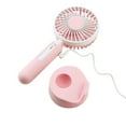 thumbnail image 4 of SHARE SUNSHINE Handheld Fan 3 Speeds Rechargeable with Stand for Outdoor/Travel(Pink), 4 of 6