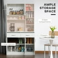 thumbnail image 4 of HOMCOM 71" Kitchen Hutch with Storage Cabinet, Modern Buffet with Hutch, 4 of 10