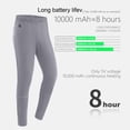 thumbnail image 5 of dzxyzu Thermal Underwear Set for Men Plus Size Three-Speed Temperature Regulation Heated Underwear Set With 28 Heating Zones Winter Washable Heating Baselayer Top & Bottom for Outdoors Sports -Gray, 5 of 9