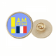 thumbnail image 1 of Soy de Francia Broche de oro metálico circular, 1 of 3