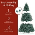 Best Choice Products 6ft PreLit Blue Spruce Christmas Tree w/ Foldable