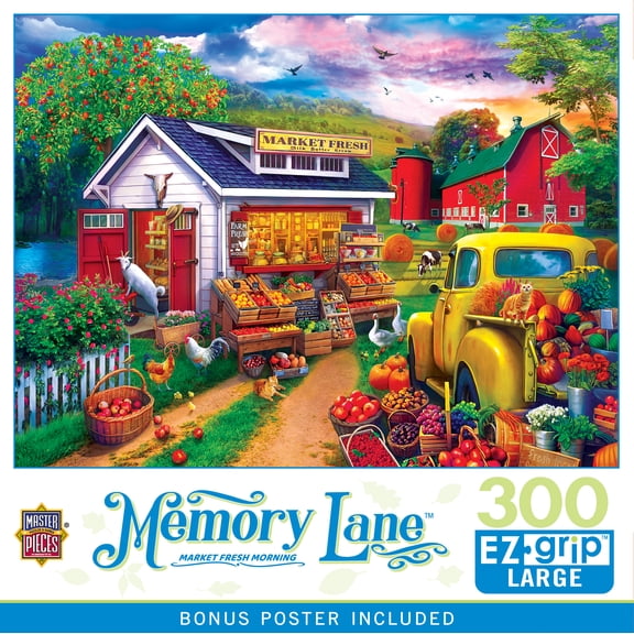 Memory Lane - Market Fresh Morning 300 Piece EZ Grip Puzzle