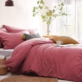 thumbnail image 1 of Housse de Couette 3 Pcs Lit double Pâte de Haricot Ensemble Visage Simple, 1 of 5