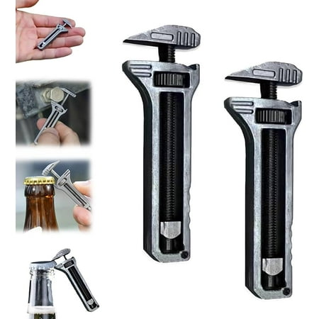 Mini multitool wrench-mini alloy multi-tool for everyday prep compact adjustable size small multitool portable mini bottle opener nail puller for outdoor camping hiking backpacking repairing (1)