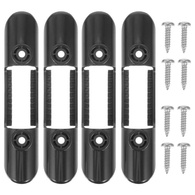 Universal Paddle Buckle Paddle Fixing Buckle for Canoes Black Plastic for Fixing Paddle 4 Sets