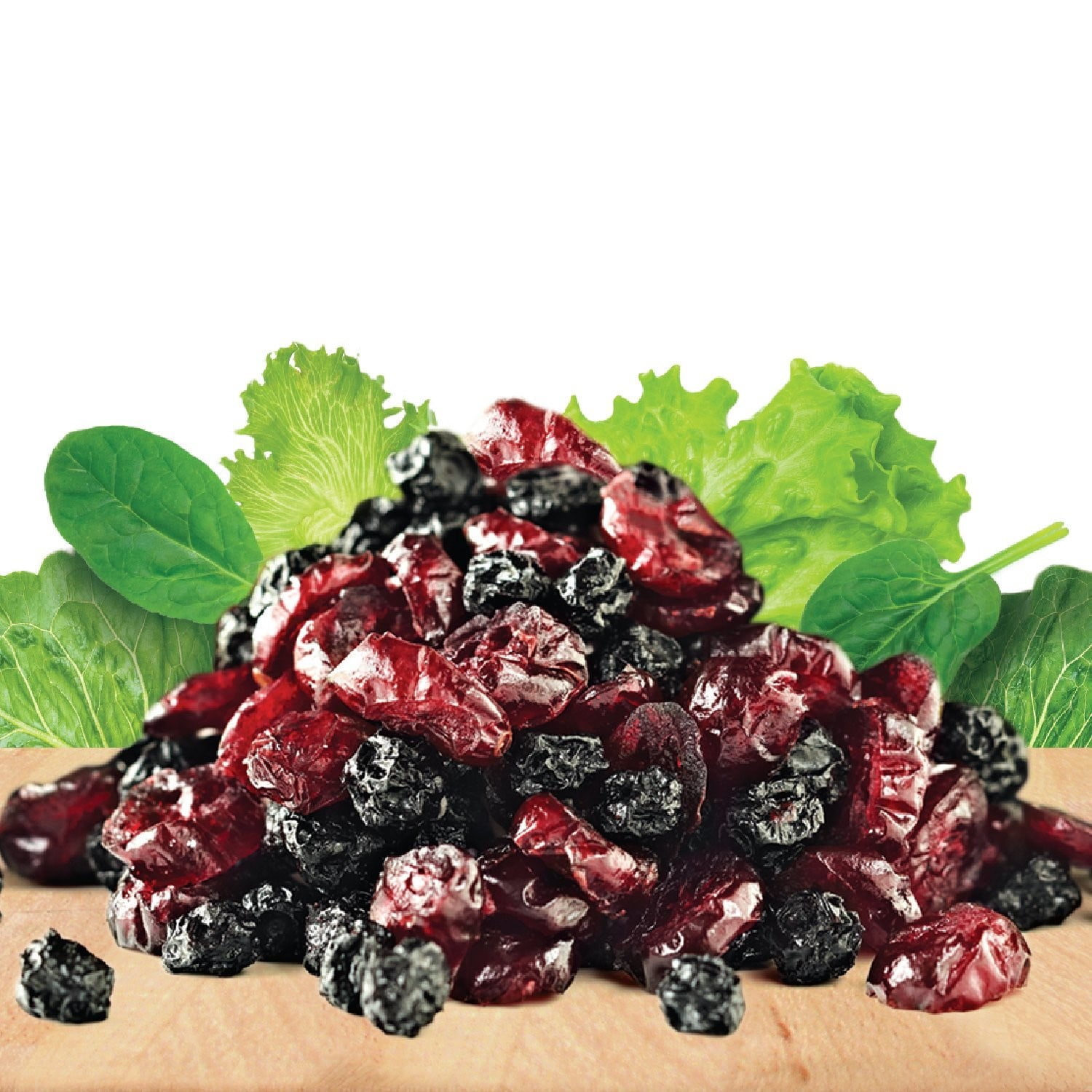 Fresh Gourmet Dried Sweet Blueberries and Cranberries, Salad Topping, 3.5 oz
