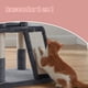 thumbnail image 3 of Árbol para Gatos Pequeños, con Plataforma Extendida, Poste Rascador y Barandilla, Gris Oscuro, 3 of 6