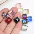 thumbnail image 4 of U8MO 10pcs Square Faceted Crystal Glass 13mm Loose Beads for Jewelry Making DIY-Blue Colorzied, 4 of 4