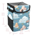 thumbnail image 5 of Cloud Mini Trash Can for Car: Foldable, with Lid, Leak-Proof, and Hanging Storage Bag, 5 of 6