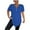 Blue, variant on Women's Plus Size V Neck Button Down T Shirts Button Up Casual Solid Summer Loose Basic Tee Women's Henley Shirts Blue XXXXXL