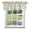 White, variant on Spring Willow Birds Window Valance for Kitchen, Rustic Green Beige Vines Leaves Botanical Rod Pocket Short Curtains for Small Windows, Light Filtering Decorative Valances, 42 x 12 Inches