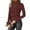Wine#41, variant on YOIAVAIOY Women's Mock Neck T Shirt Long Sleeve Textured Turtleneck Tops Knit Ribbed Shirts Soft Thermal Casual Undershirts Khaki M