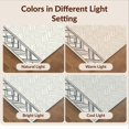 thumbnail image 7 of Design&I 9'x12' Washable Area Rug Herringbone Farmhouse Geometric Layout Ends Interlocking Washed Flowing Dynamic for Master Suite, Under Bed, Sleek Flatweave Pet Friendly, 7 of 7