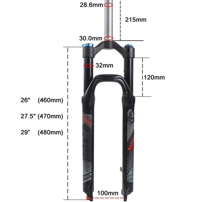 Mtb fork online sizes