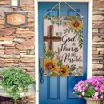 thumbnail image 5 of With God All Things Are Possible Religious Spring Summer Easter Decorative House Flag, Cross Sunflower Garden Yard Outside Decorations, Inspirational Fall Autumn Outdoor Large Home Decor 28x40, 5 of 6