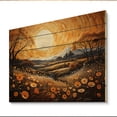 thumbnail image 2 of Designart "Farm Golden Harvest Painting IV" Landscapes Print on Natural Pine Wood, 2 of 5