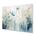 thumbnail image 2 of Designart "Blue botanic Garden II" Abstract Botanicals Metal Wall Art Prints, 2 of 5
