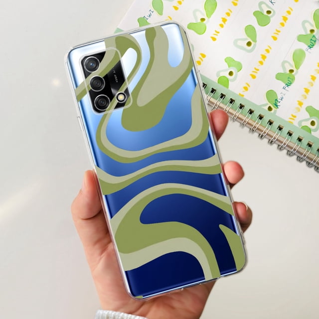 For Oppo F19 Case OppoF19 Pro Luxury Painted Back Cover Soft TPU Phone Case For Oppo F19 Pro Plus OppoF19 Pro + Full Bumper Capa 634 Oppo F19 Pro