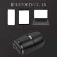 thumbnail image 1 of Ratón con anillos para los dedos, Mini ratón óptico, silencioso, ligero, portátil, ergonómico, para PC, escritorio de oficina, ordenador portátil en Negro, 1 of 8