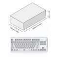 thumbnail image 3 of Teclado mecánico para juegos Teclado de 84 teclas Teclado con cable blanco para MAC Windows, 3 of 8