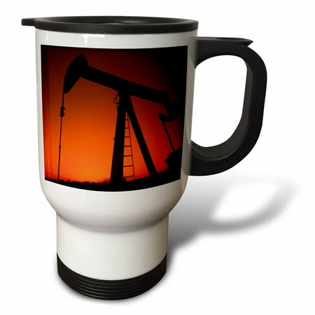 3dRose Industry, Oil rig, Tulsa, Oklahoma - US37 BBA0002 - Bill Bachmann, Travel Mug, 14oz, Stainless Steel