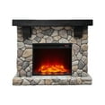 thumbnail image 3 of FESTIVO 44 in. Freestanding Electric Fireplace in Warm Beige Stone, 3 of 11