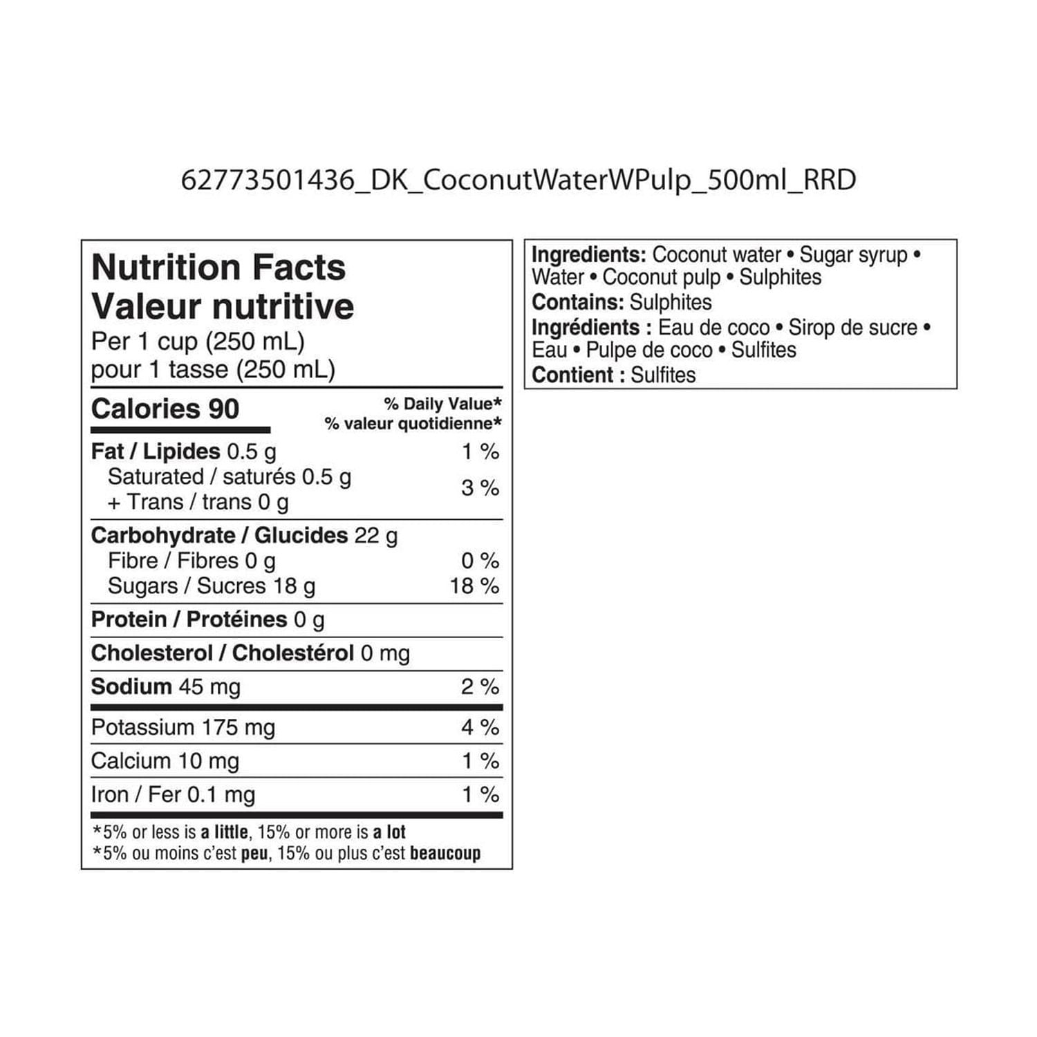 Delicious Kitchen Coconut Water with Pulp, 500 mL