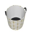 thumbnail image 3 of Kll White And Gold Geometry Waterproof Foldable Laundry Hamper Bucket With Handles For Storage Bin,Kids Room,Home Organizer (Small), 3 of 8