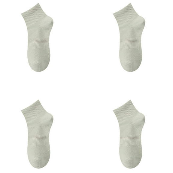 TELOLY 4 Pairs Green Socks for Women,Ultimate Breathability Ankle Socks for Women,Premium Polyester Material Womens Socks,Invisible Anti-Slip Functionality Ankle Socks