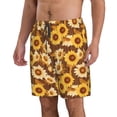 thumbnail image 2 of Fotbe Vintage Wood Grain Sunflower B Trajes de Baño Estampados para Hombre, Shorts de Verano de Secado Rápido, Ropa de Playa, Bañadores-XX-Large, 2 of 6