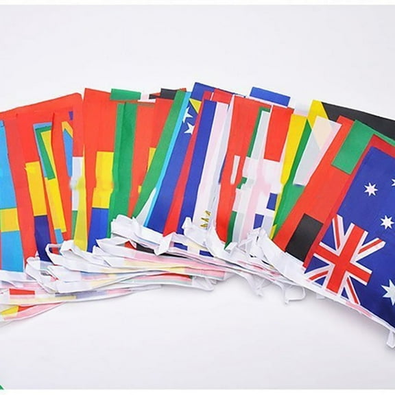 New 32 Flags String flag countries Banner Flags World Cup 32 teams Olympic games hanging flags ,Flag Banners for fence National Flag Country Team String Flags Polyester