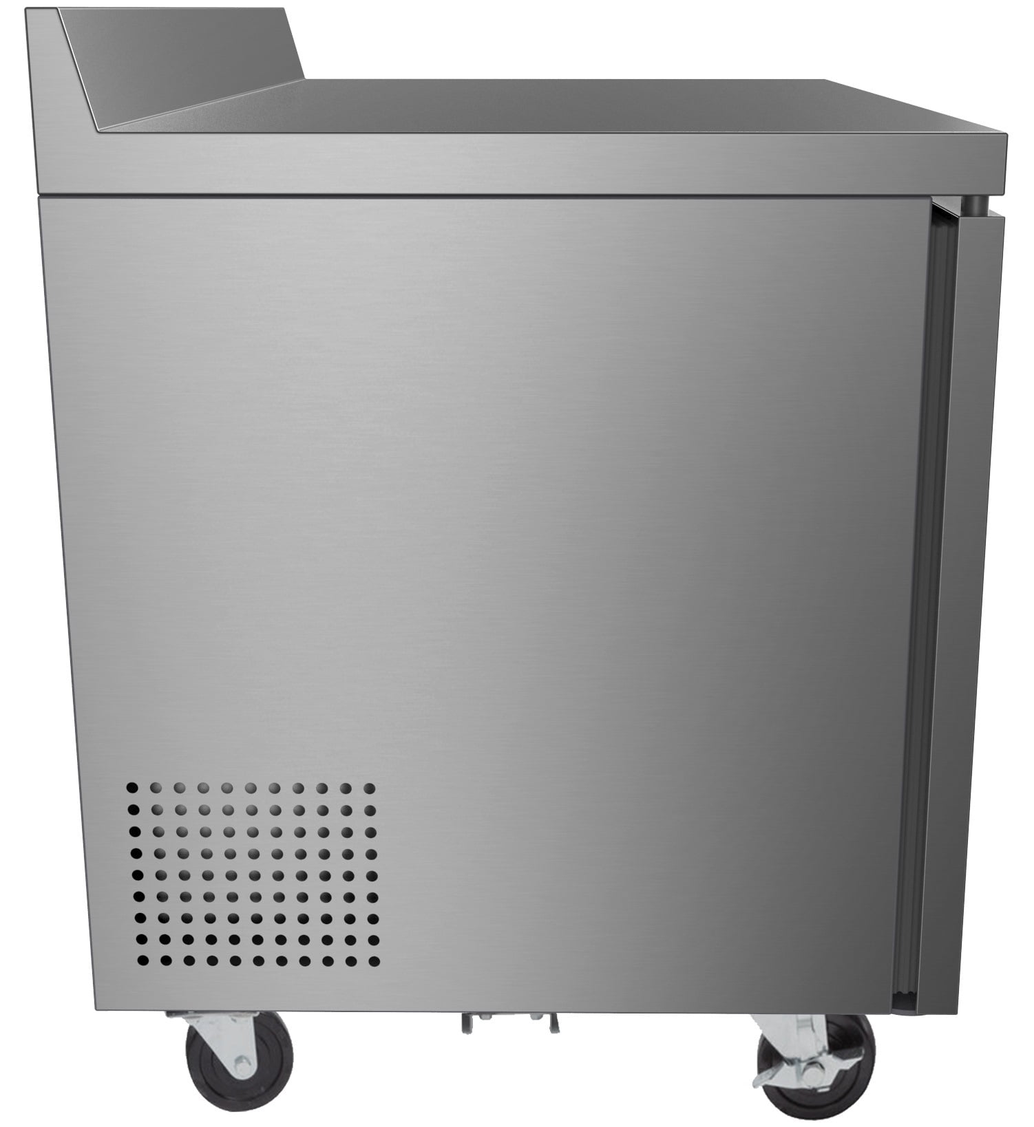 KoolMore 48 in. Stainless Steel Two-Door Worktop Commercial Freezer with 3.5 in. Backsplash, 12 Cu. ft.