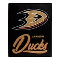 thumbnail image 1 of Northwest NHL Anaheim Ducks Unisex-Adult Raschel Throw Blanket, 50 x 60, Signature, 1 of 1